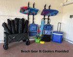 Beach Gear & Coolers Provided